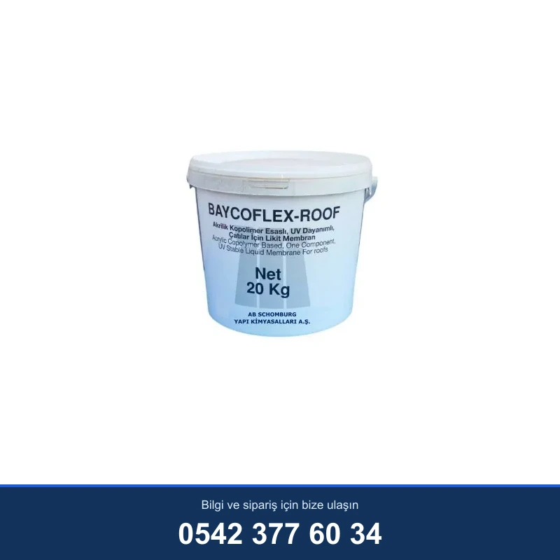 BAYCOFLEX-ROOF – AB-Schomburg akrilik esaslı su yalıtım malzemesi