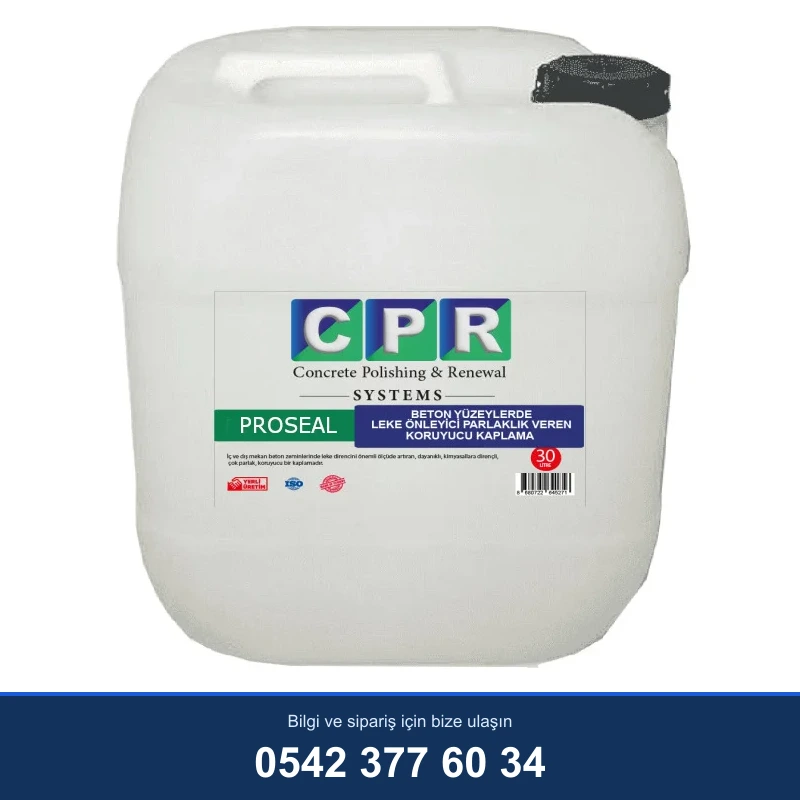 Beton Kimyasalı CPR PROSEAL GLOSS – CPR beton koruyucu (sealer)